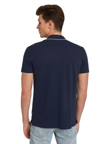 Tom Tailor Denim Male Shirt mit Polokragen und Knopfleiste