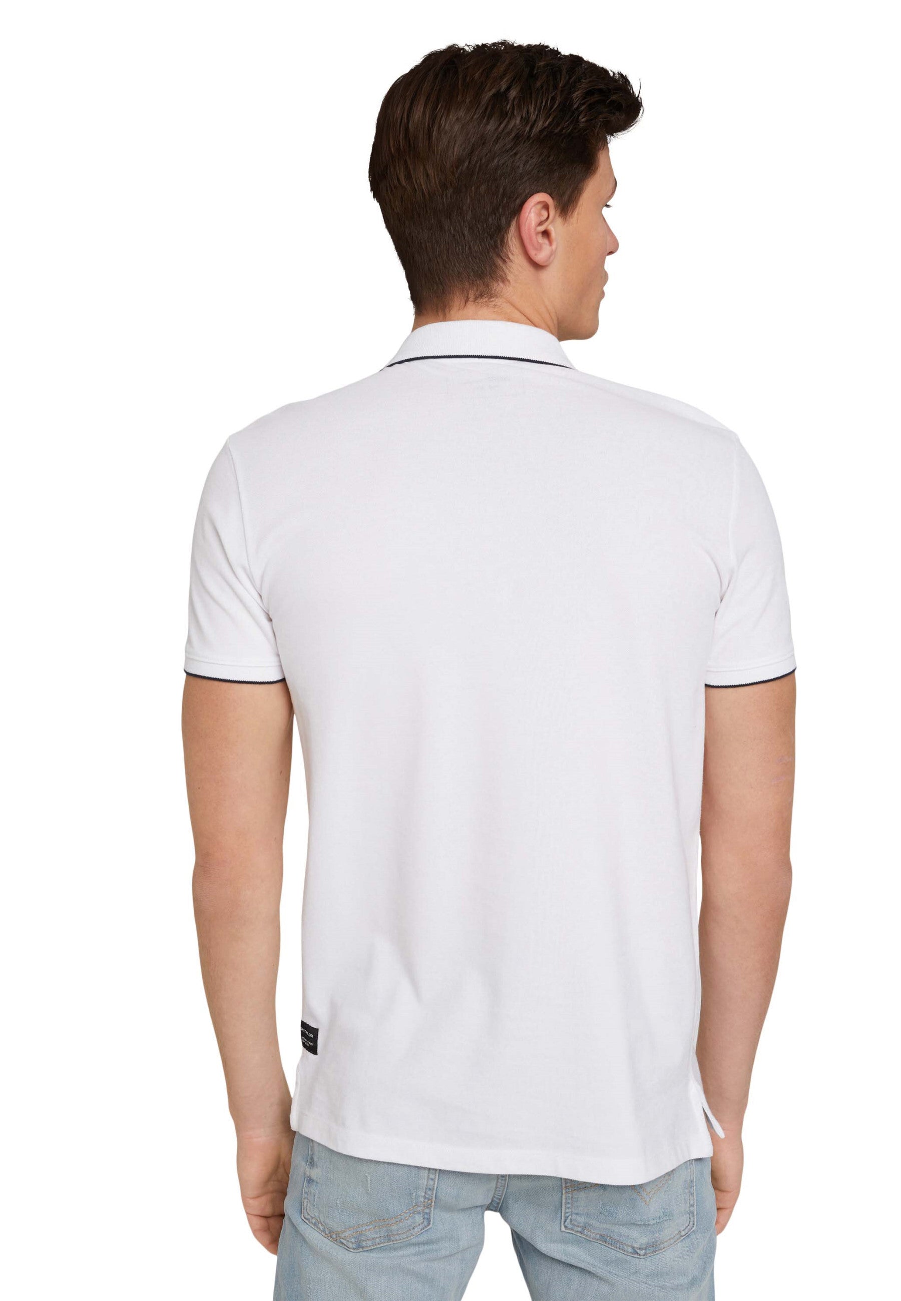 Tom Tailor Denim Male Shirt mit Polokragen und Knopfleiste