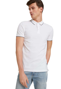 Tom Tailor Denim Male Shirt mit Polokragen und Knopfleiste