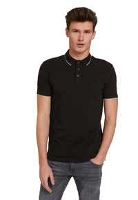 Tom Tailor Denim Male Shirt mit Polokragen und Knopfleiste