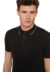 Tom Tailor Denim Male Shirt mit Polokragen und Knopfleiste