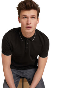 Tom Tailor Denim Male Shirt mit Polokragen und Knopfleiste