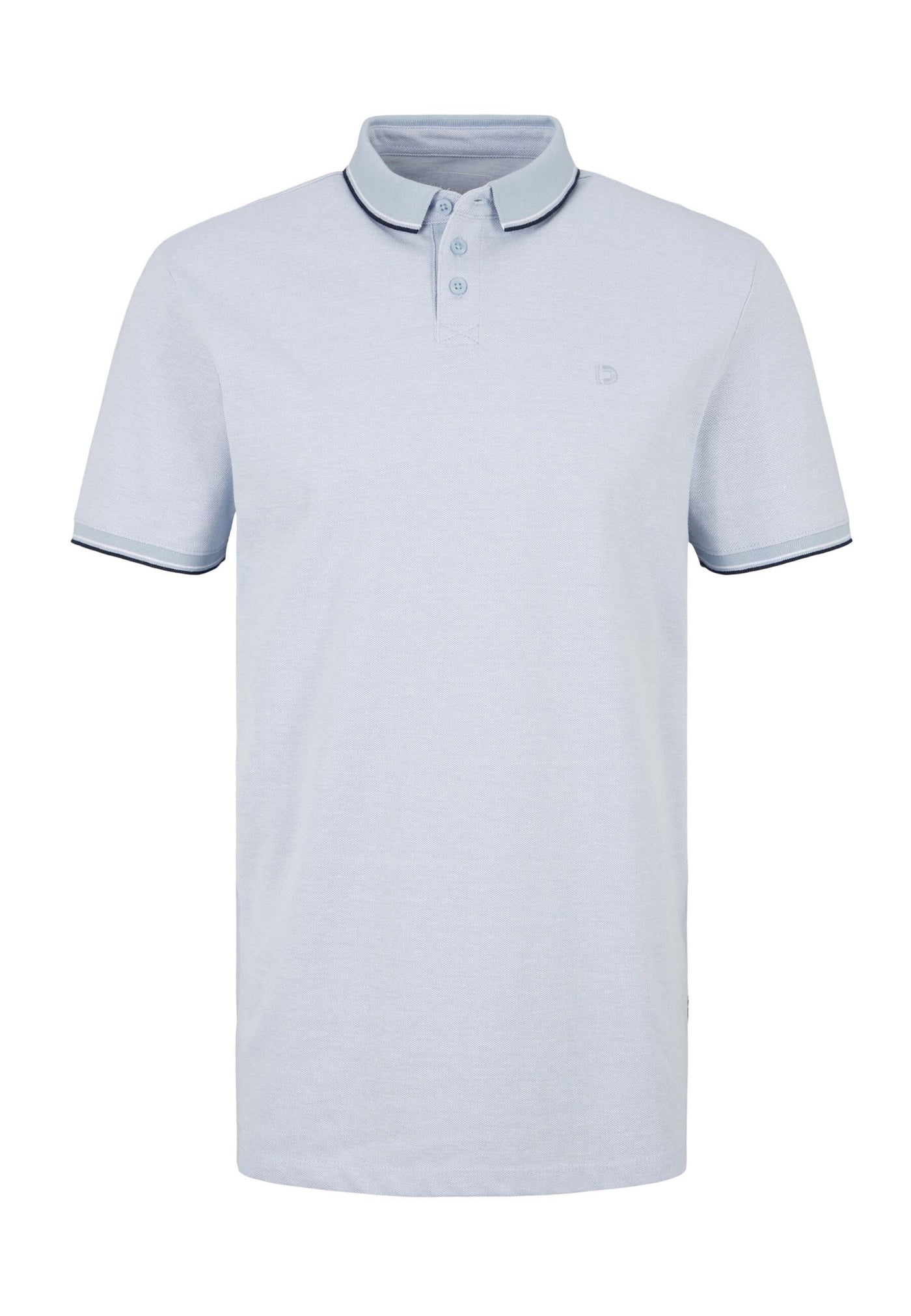 Tom Tailor Denim Male Shirt mit Polokragen und Knopfleiste in Regular Fit