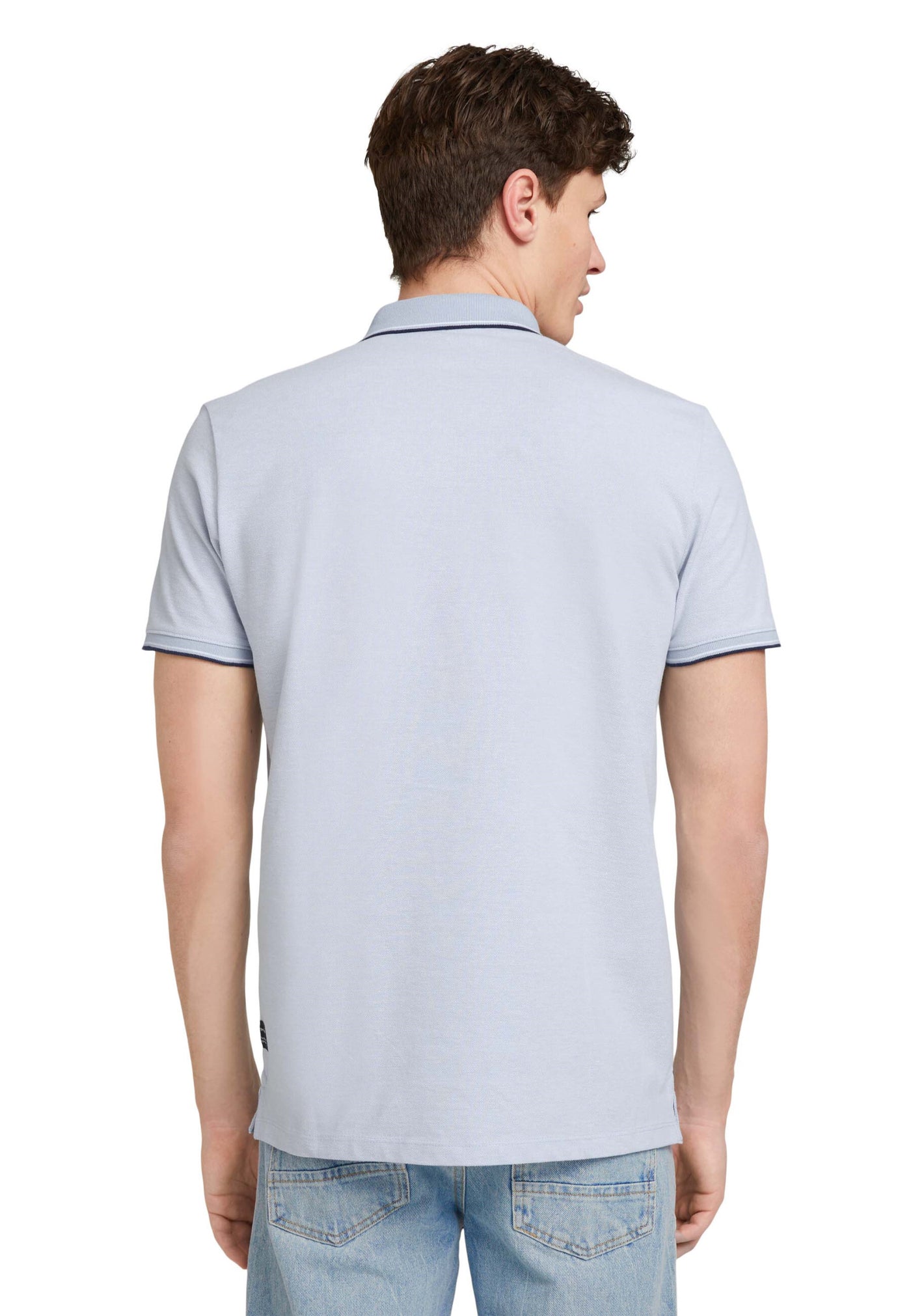 Tom Tailor Denim Male Shirt mit Polokragen und Knopfleiste in Regular Fit