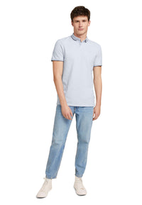 Tom Tailor Denim Male Shirt mit Polokragen und Knopfleiste in Regular Fit