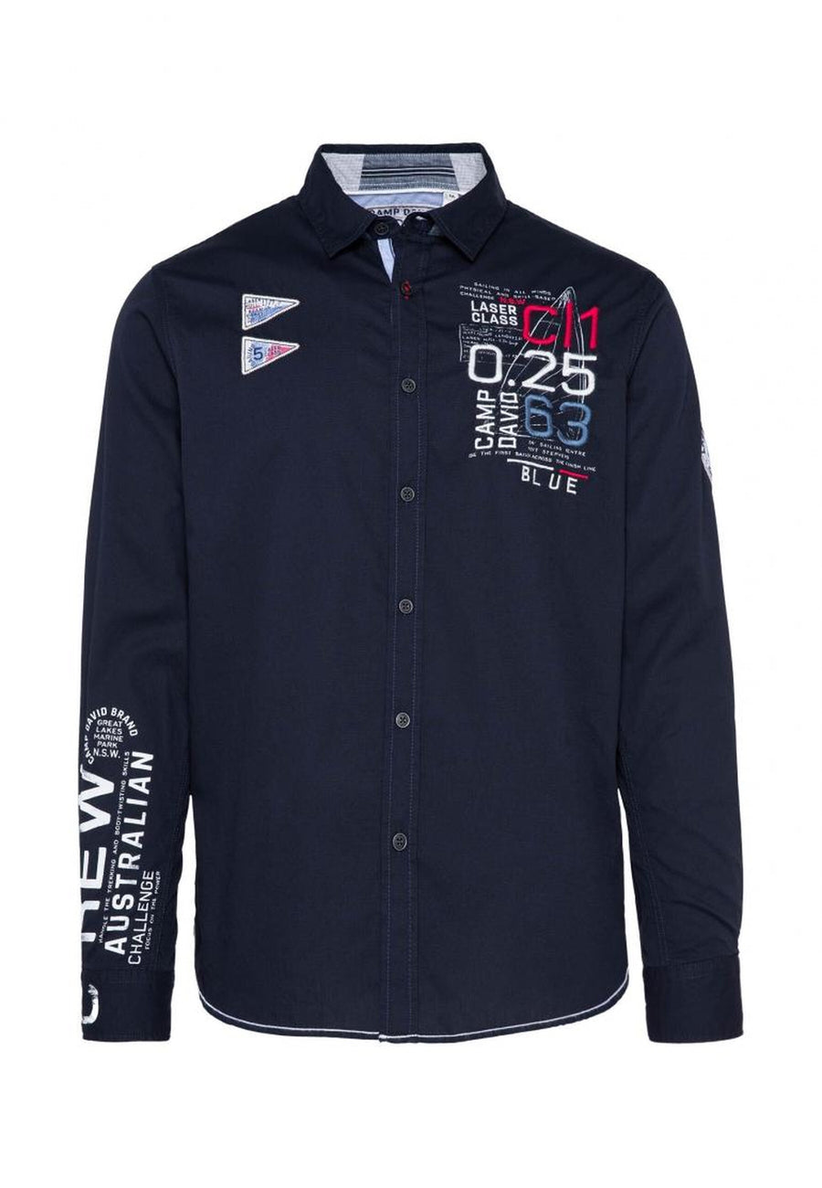 Camp David Laser Sailing Langarmhemd