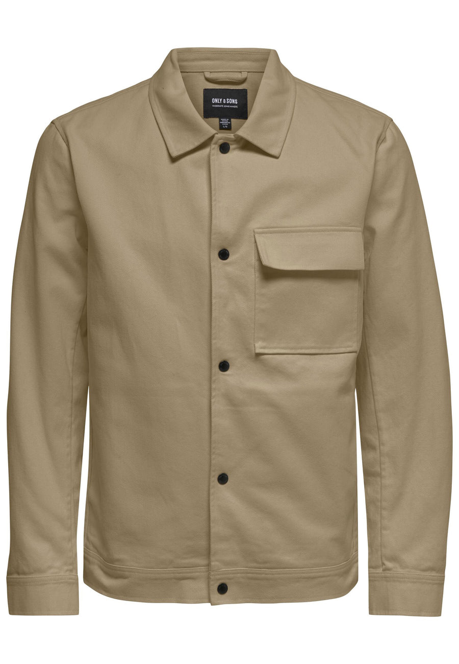 Only & Sons Leichte Übergangsjacke HYDRA mit Fly-Away Kragen und seitlichen Eingrifftaschen