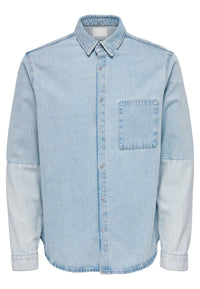 Only & Sons Langarmhemd STORM mit Kentkragen und aufgesetzter Brusttasche in Regular Fit