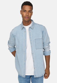 Only & Sons Langarmhemd STORM mit Kentkragen und aufgesetzter Brusttasche in Regular Fit