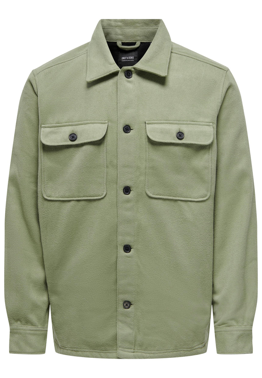 Only & Sons Langarmhemd SASH mit Kentkragen und aufgesetzten Brusttaschen in lockerer Passform