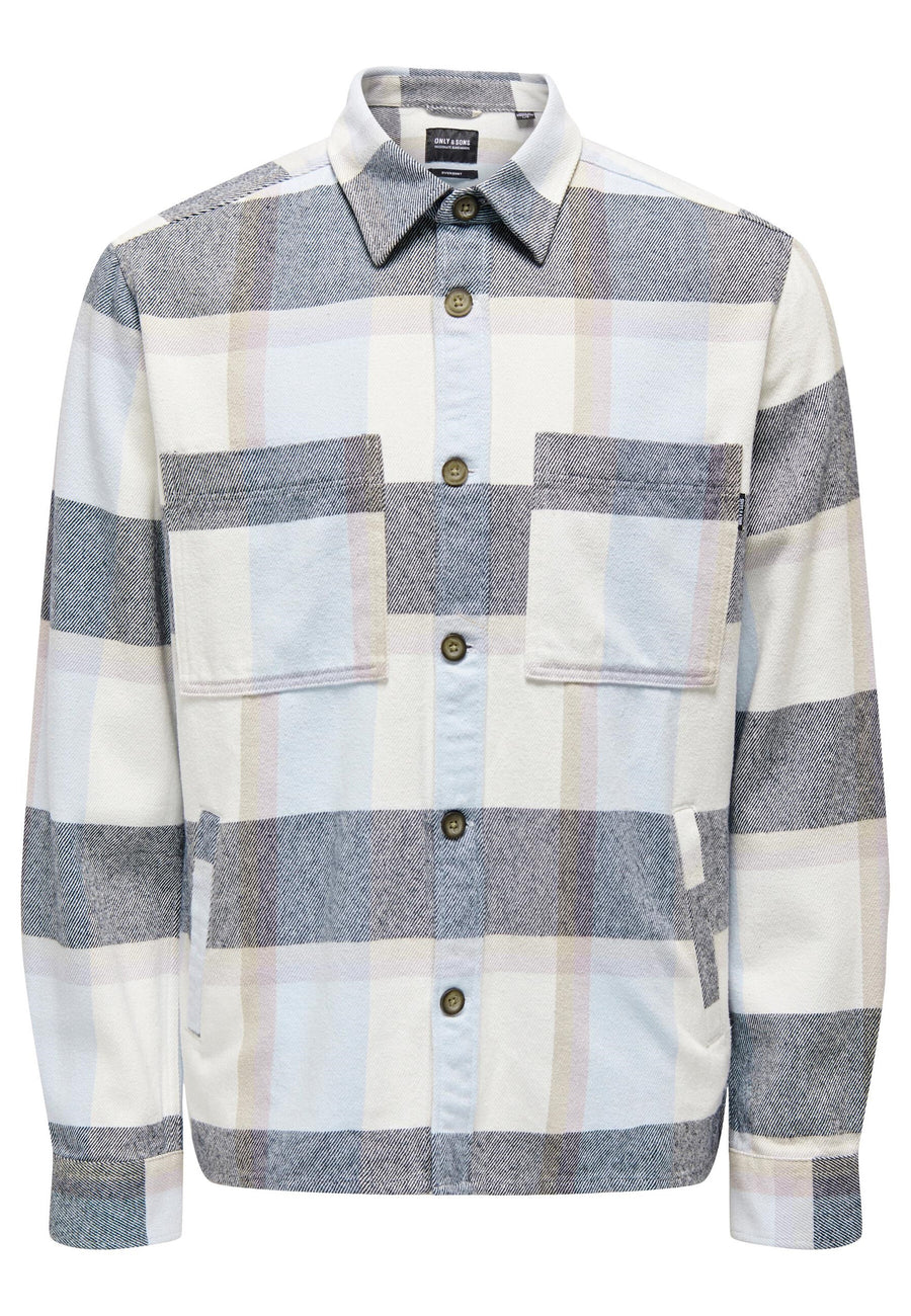 Only & Sons Langarmhemd QUIN mit Kentkragen und aufgesetzten Brusttaschen in lockerer Passform