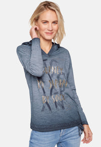 Soccx Konnichiwa Longsleeve mit Kapuze