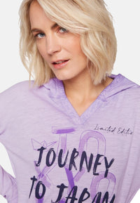 Soccx Konnichiwa Longsleeve mit Kapuze