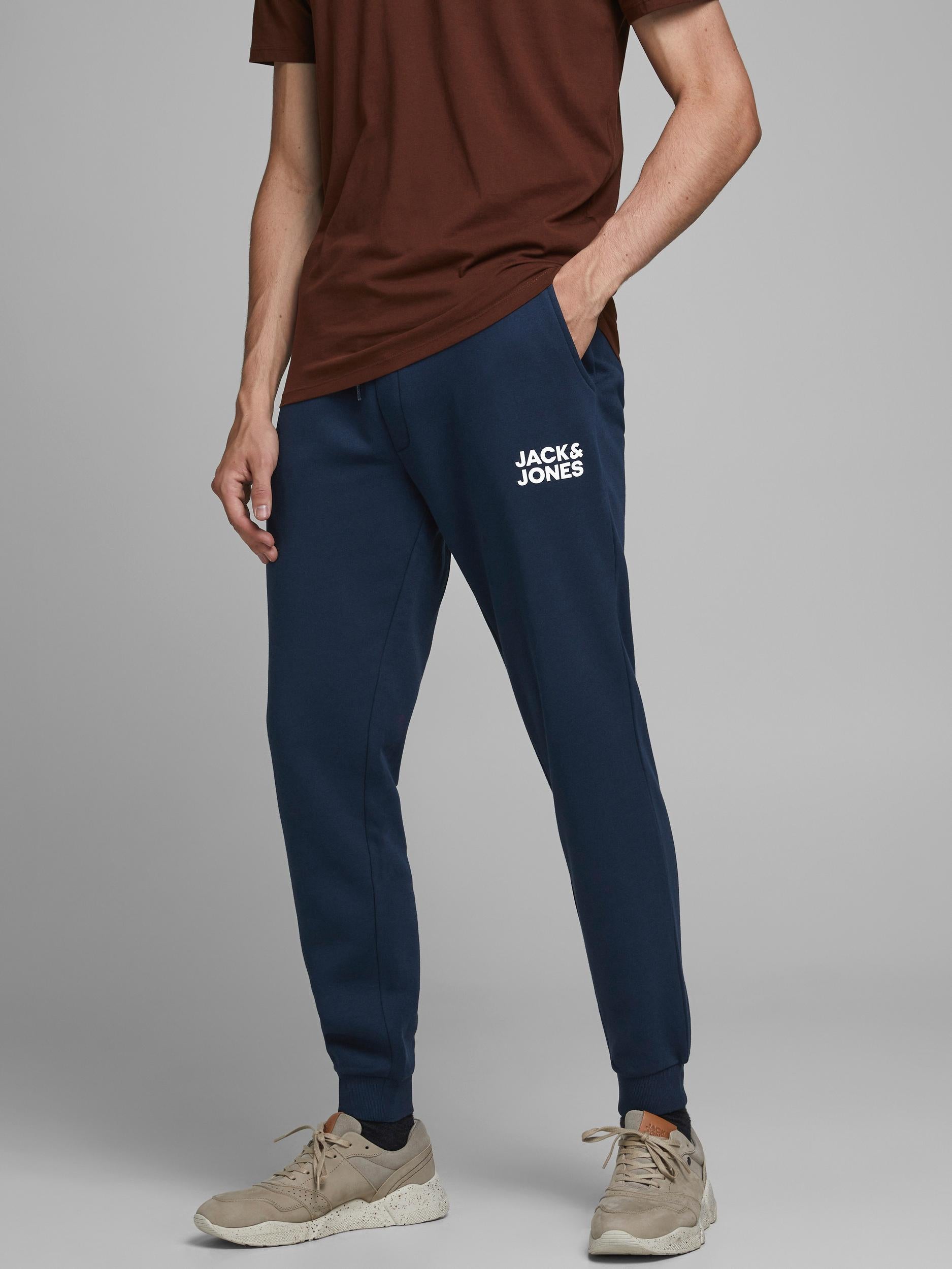 Jack & Jones Sweathose mit elastischem Bund und Logo-Print