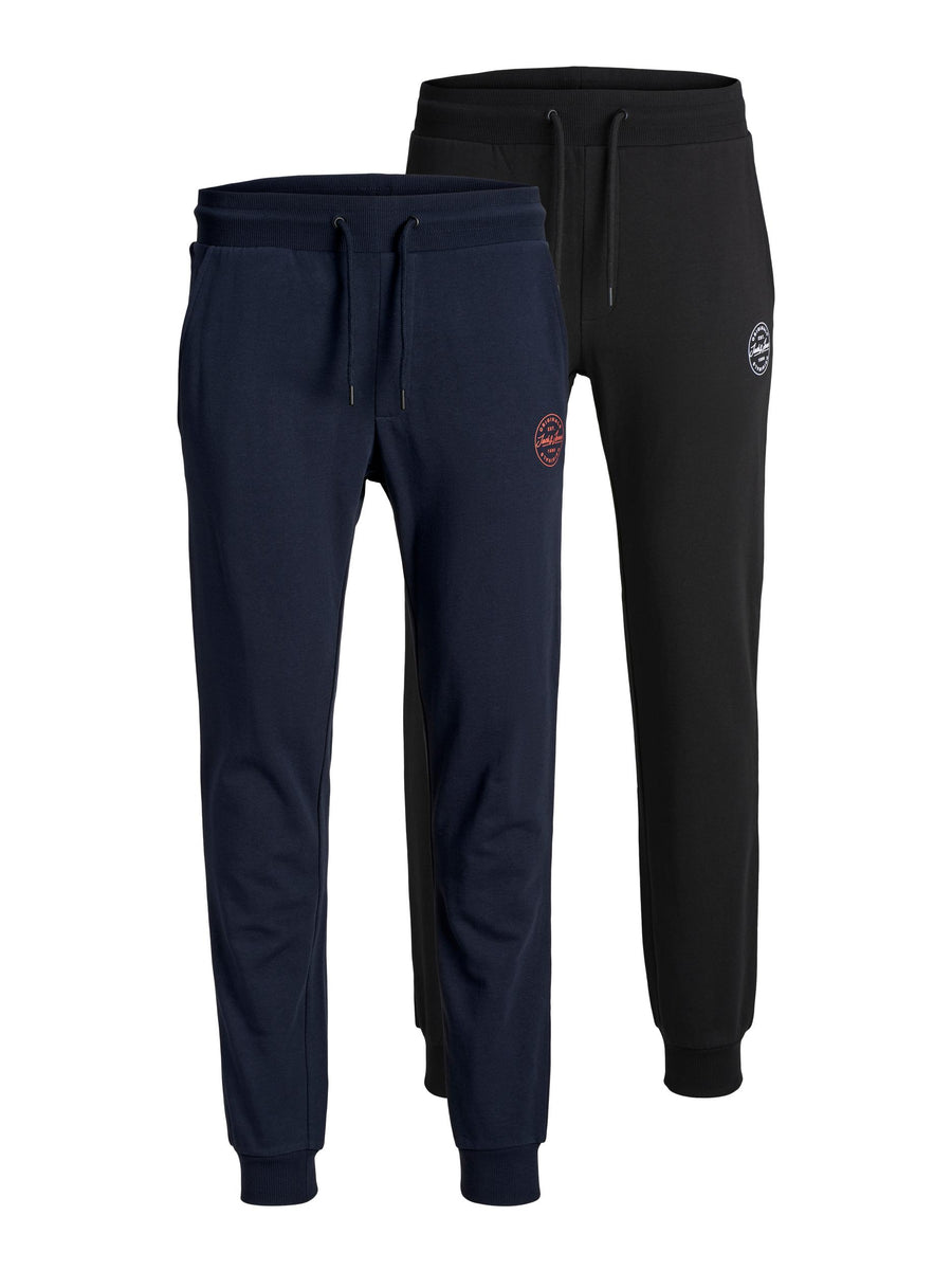 Jack & Jones 2er-Pack Sweathosen in bequemer Passform mit Kordelzug