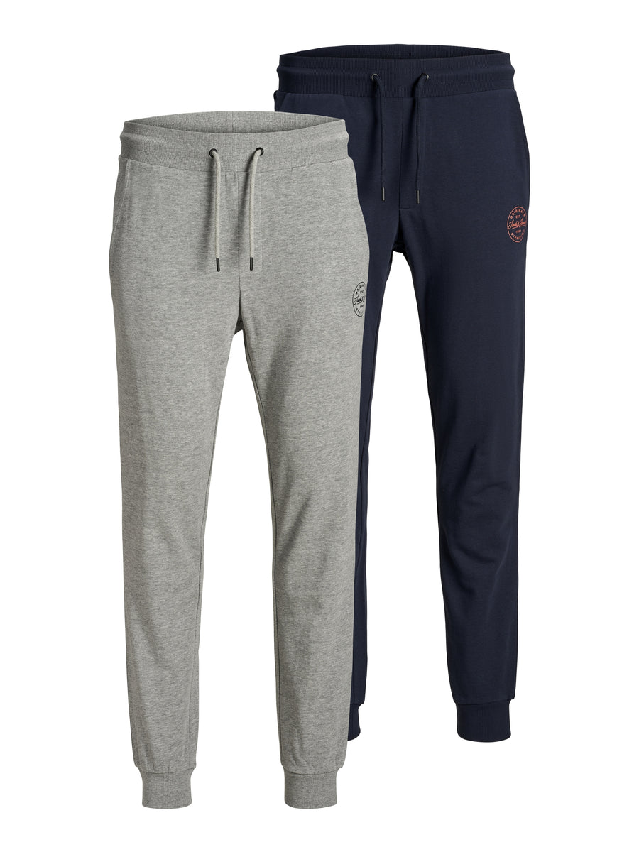 Jack & Jones 2er-Pack Sweathosen in bequemer Passform mit Kordelzug