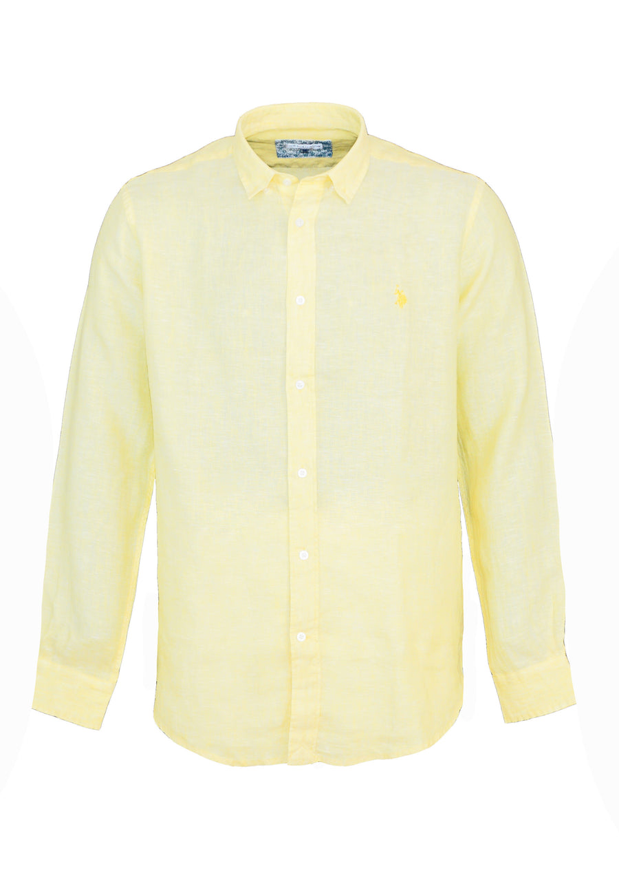 U.S. POLO Leinenhemd Button Down Linenshirt
