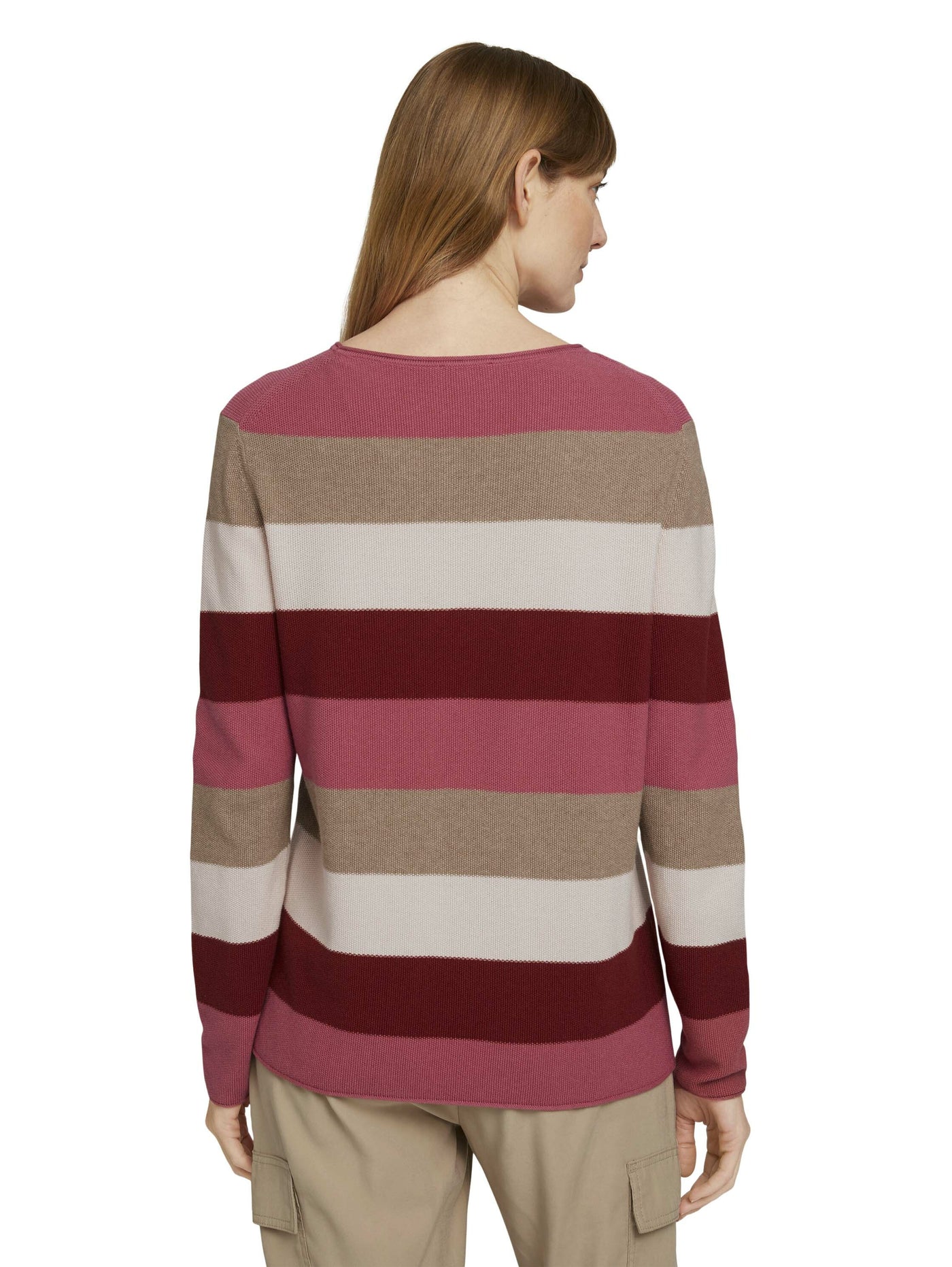 Tom Tailor Strukturierter Pullover mit kurzem Stehkragen