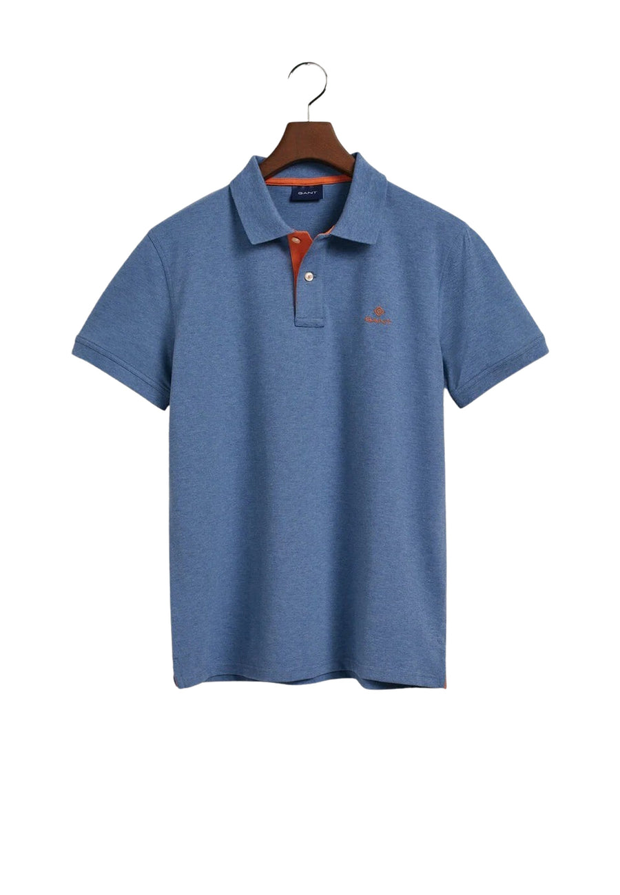Gant Pique Polo Kurzarmshirt mit Kontrastkragen