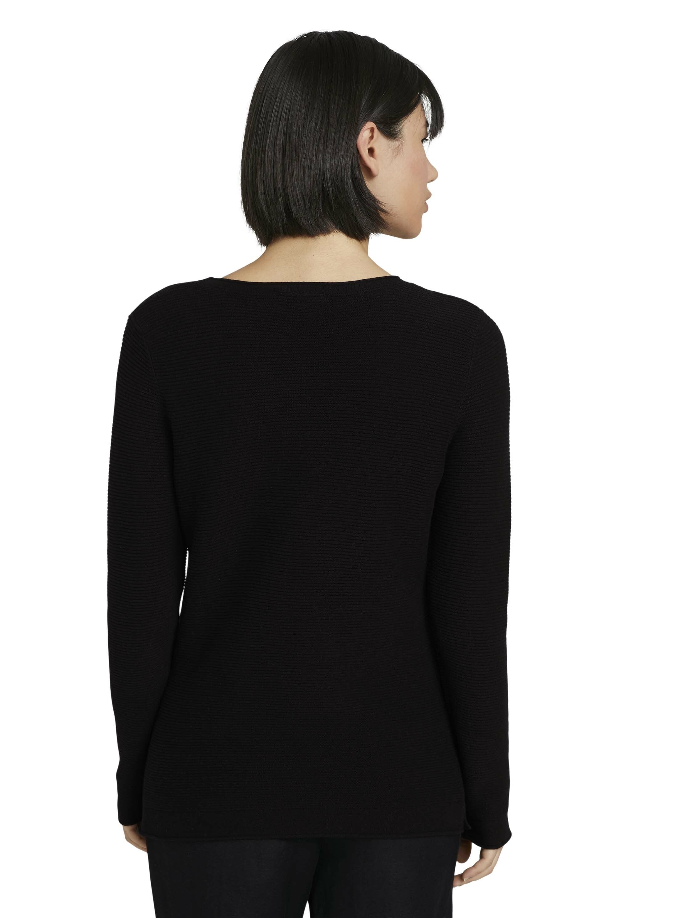 Tom Tailor Strickpullover mit Rundhalsausschnitt