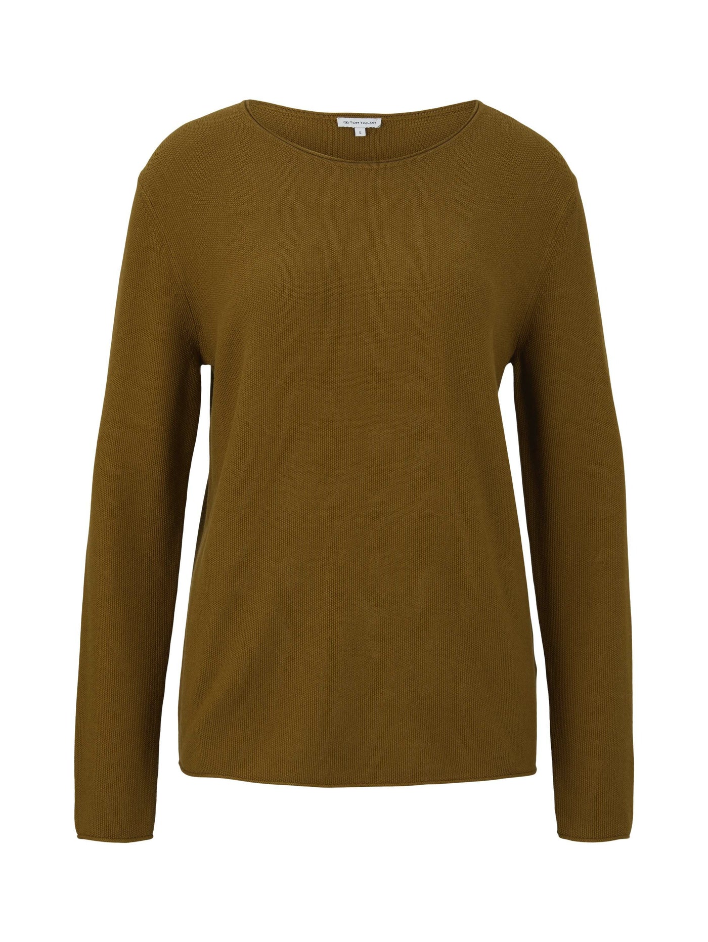 Tom Tailor Strukturierter Pullover mit kurzem Stehkragen