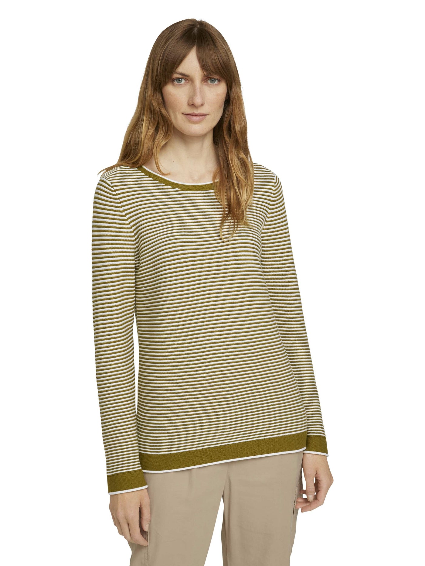 Tom Tailor Strickpullover mit Rundhalsausschnitt