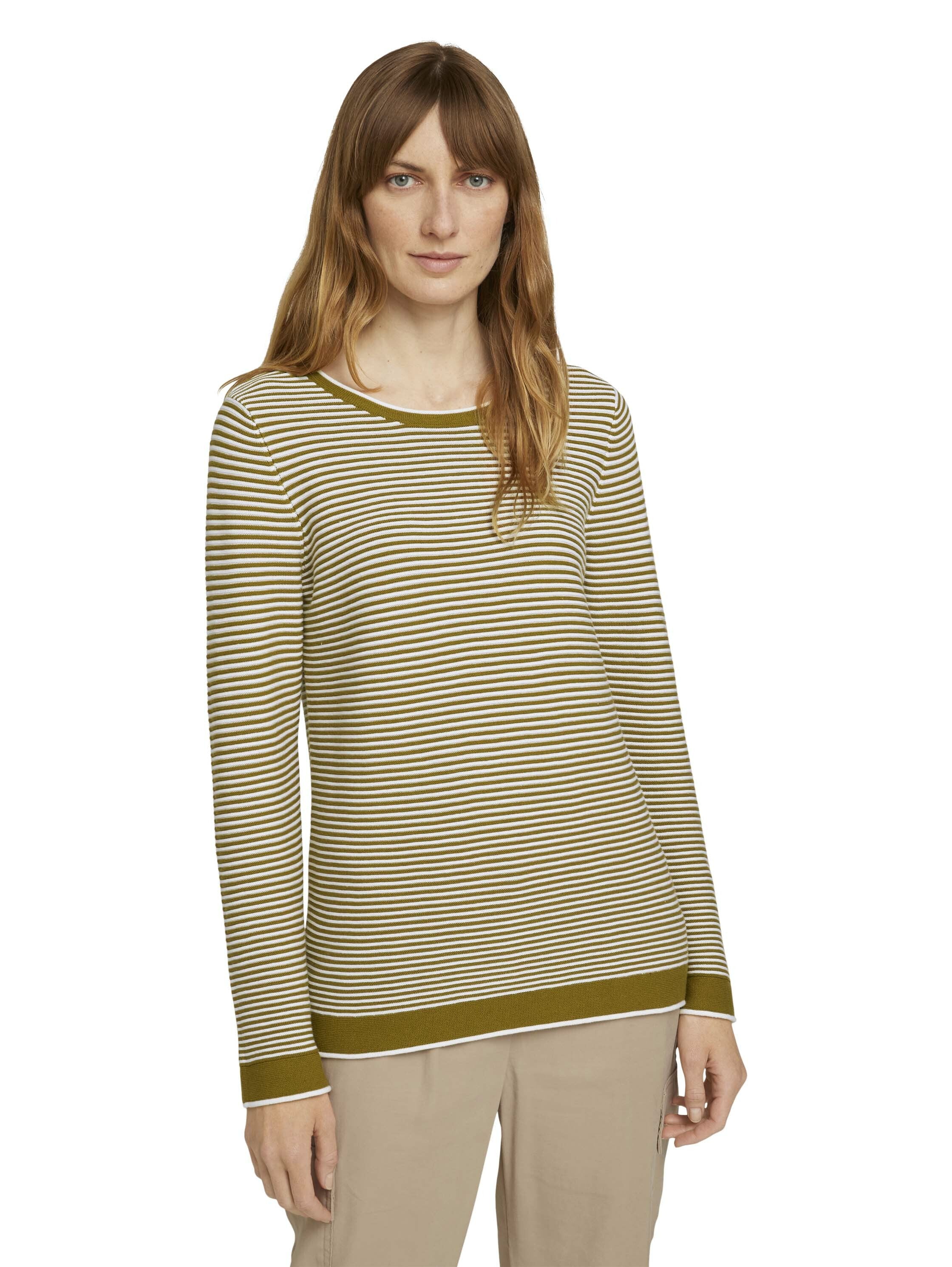 Tom Tailor Strickpullover mit Rundhalsausschnitt