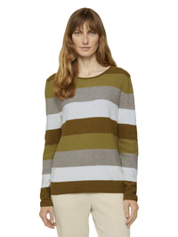 Tom Tailor Strukturierter Pullover mit kurzem Stehkragen