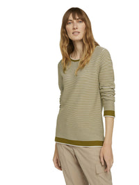 Tom Tailor Strickpullover mit Rundhalsausschnitt