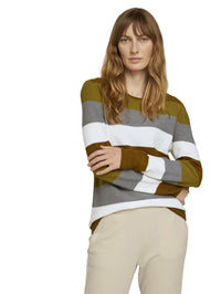 Tom Tailor Strukturierter Pullover mit kurzem Stehkragen