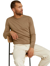 Tom Tailor Melierter Strickpullover Rundhalsausschnitt