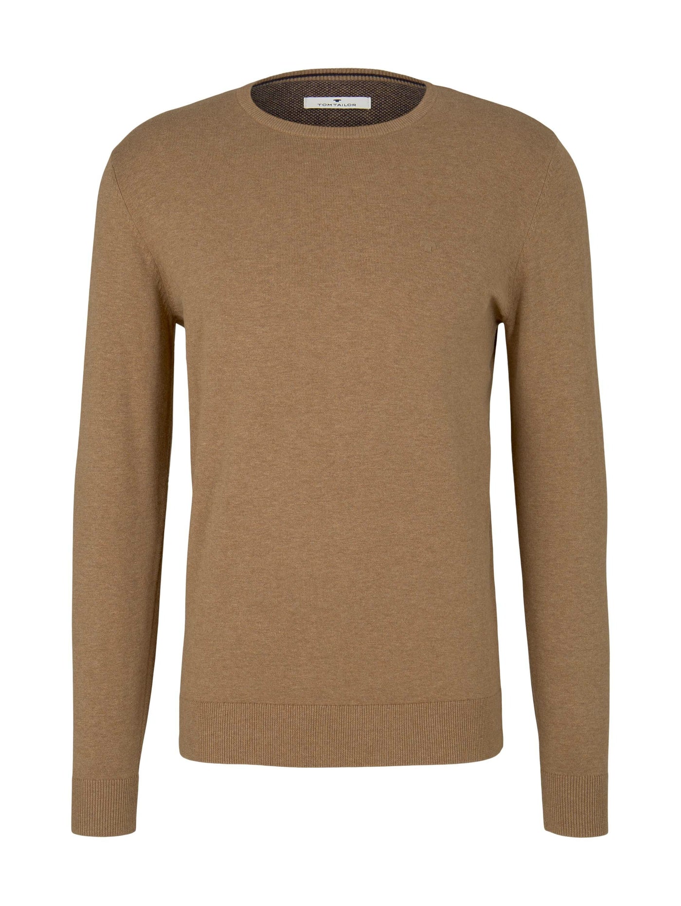 Tom Tailor Melierter Strickpullover Rundhalsausschnitt