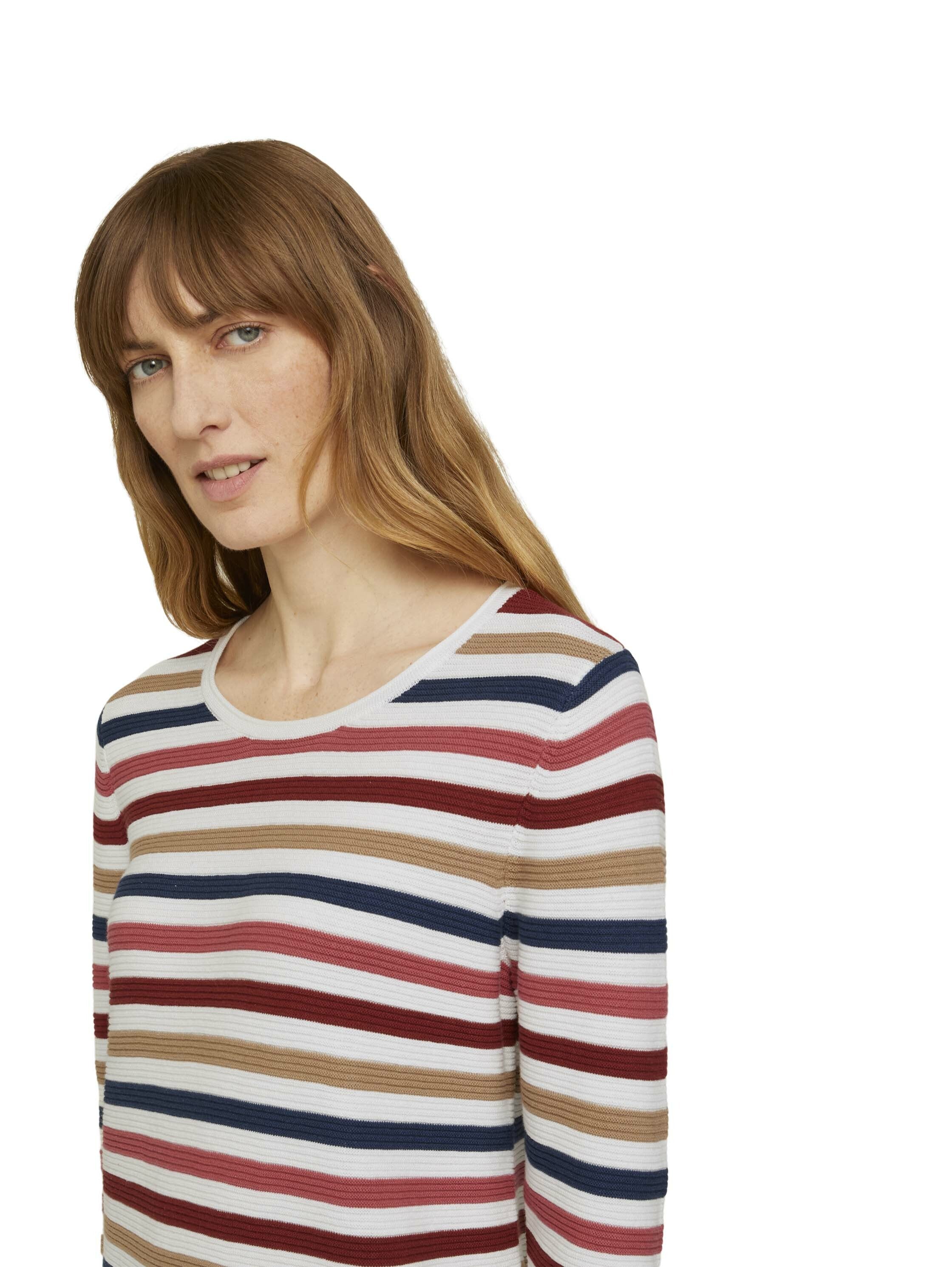 Tom Tailor Strickpullover mit Rundhalsausschnitt