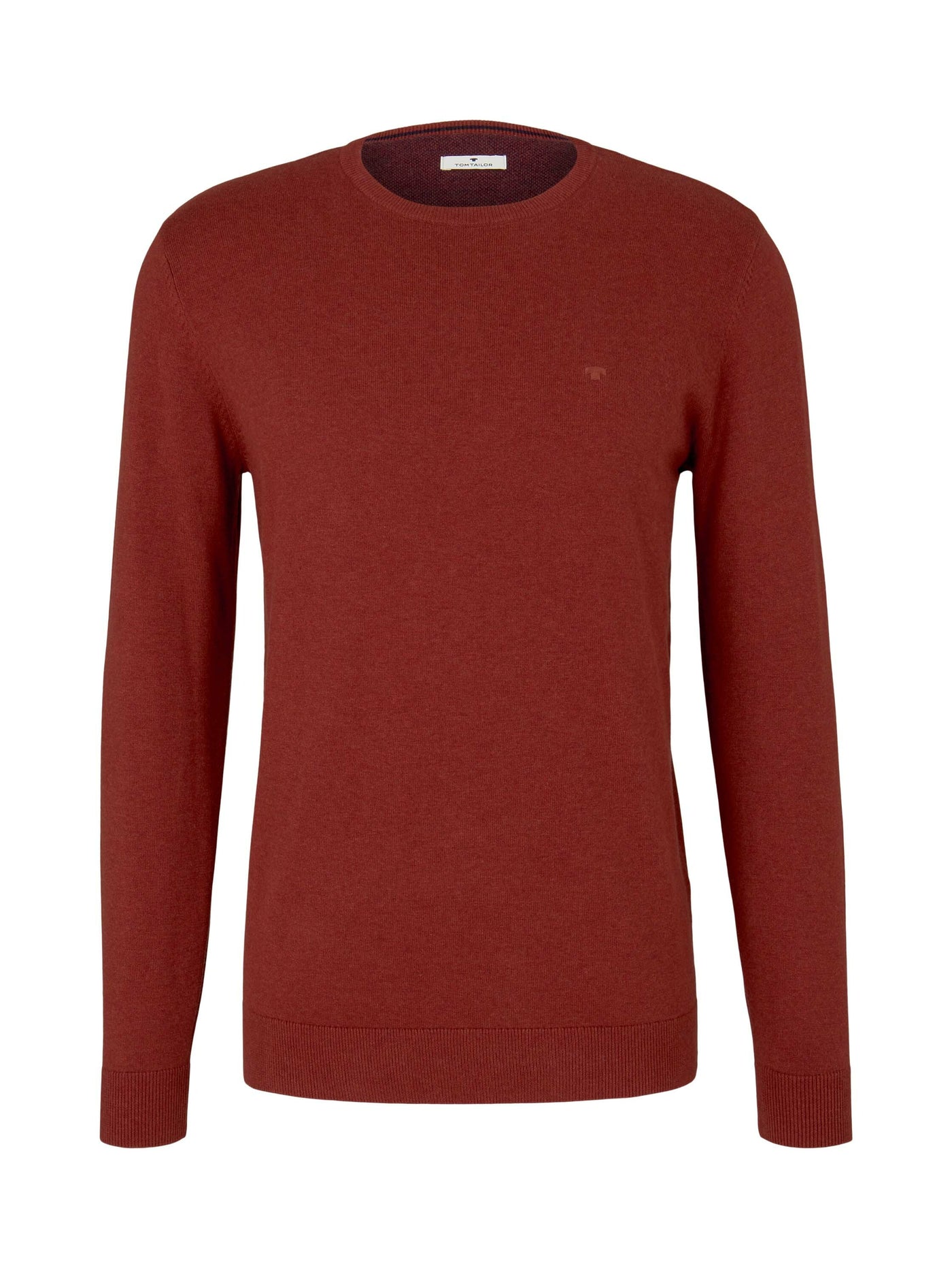 Tom Tailor Melierter Strickpullover Rundhalsausschnitt