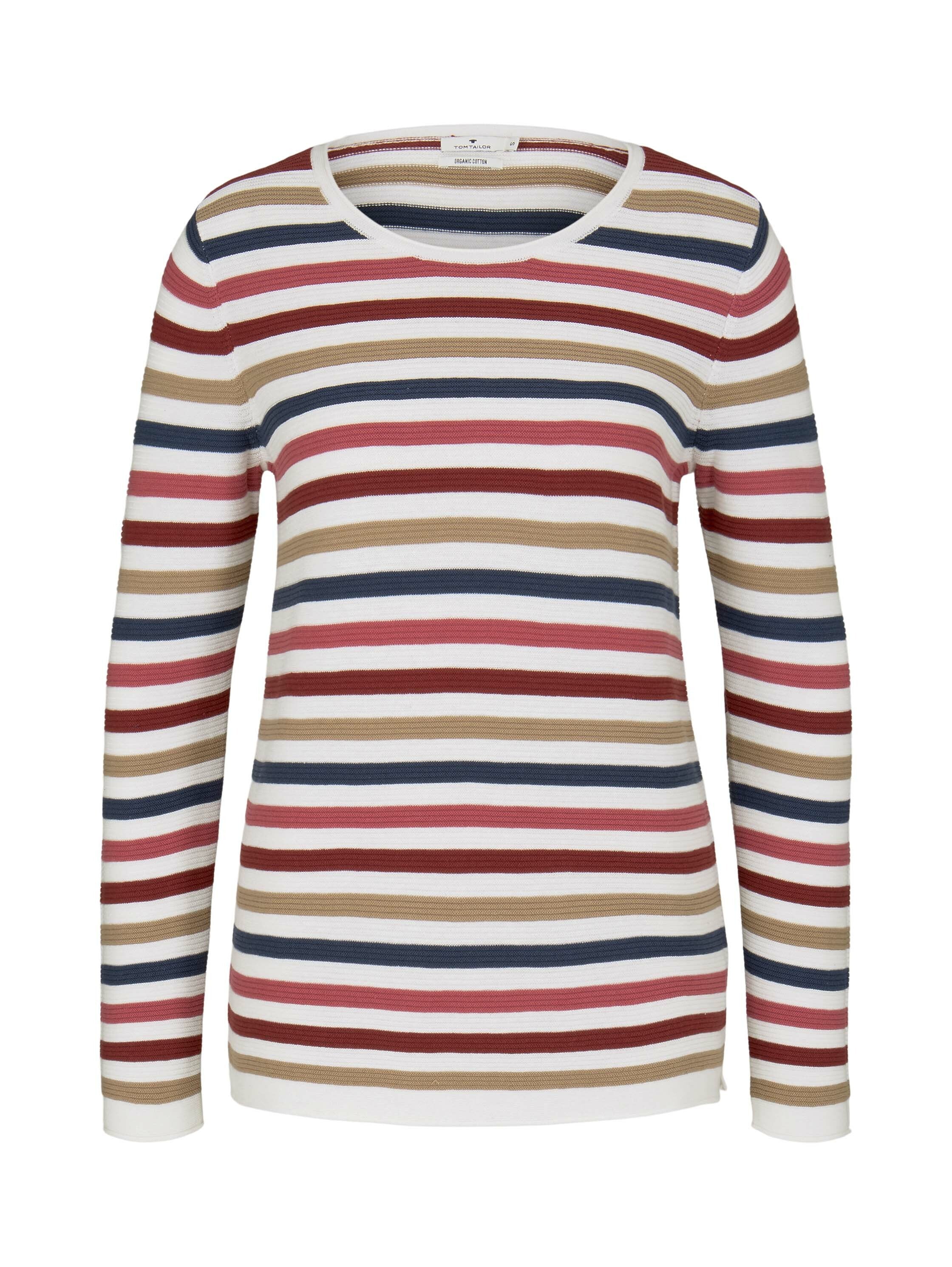 Tom Tailor Strickpullover mit Rundhalsausschnitt