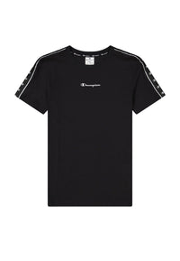 Champion Rundhals-T-Shirt aus Baumwolle mit Logo-Bandeinsatz