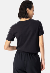 Champion Rundhals-T-Shirt aus Baumwolle mit Logo-Bandeinsatz