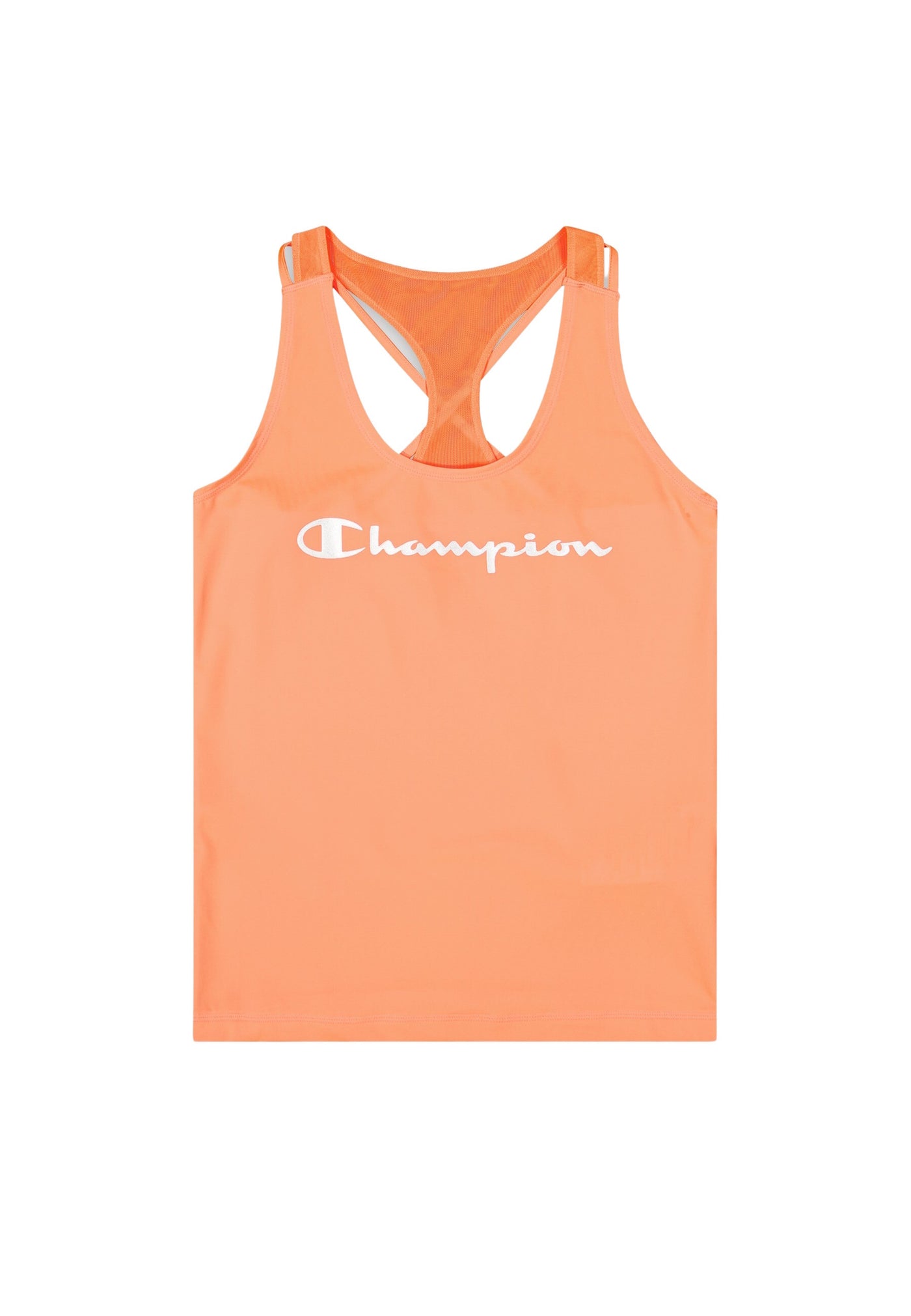 Champion Körpernahes Sport-Bustier mit Ringerrücken und Printlogo-Schriftzug
