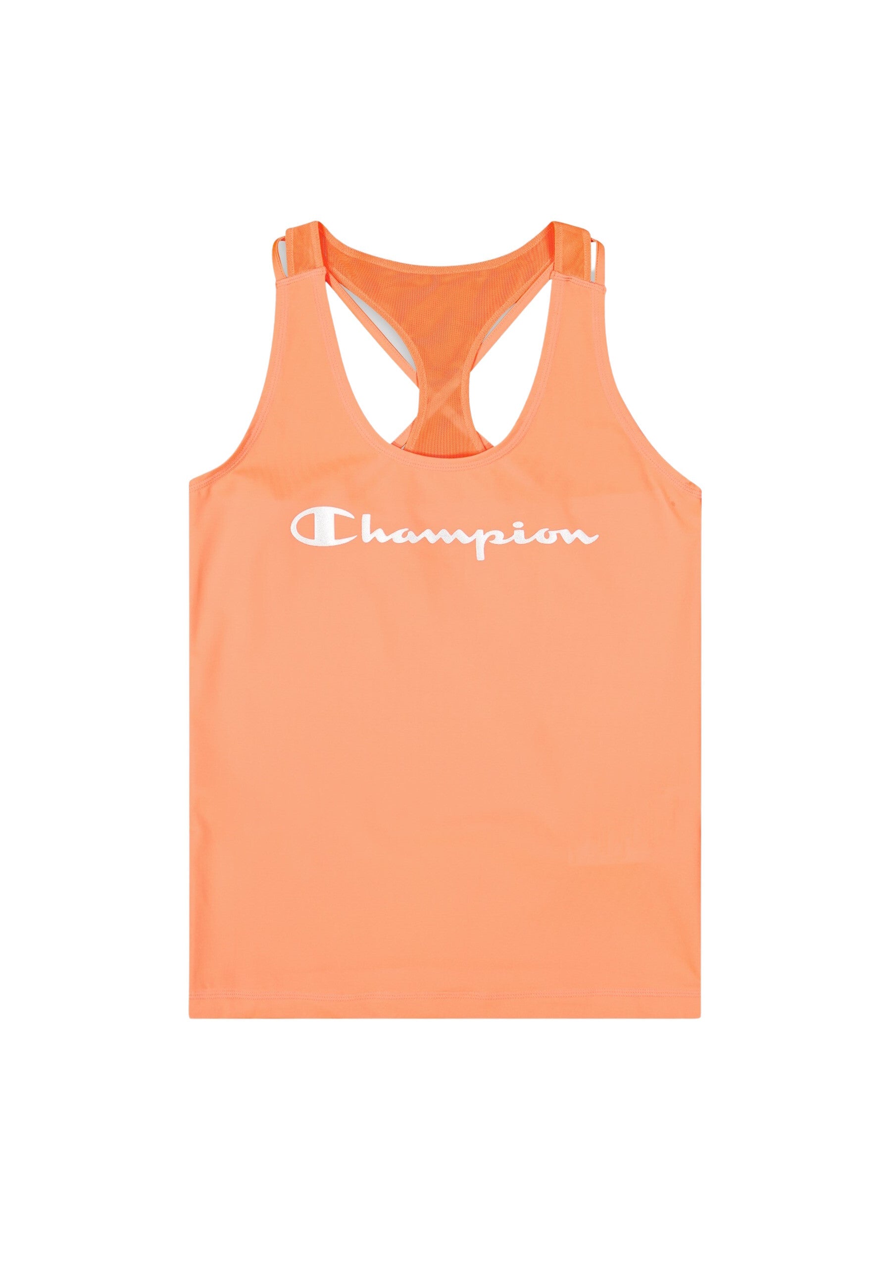 Champion Körpernahes Sport-Bustier mit Ringerrücken und Printlogo-Schriftzug