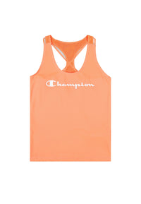 Champion Körpernahes Sport-Bustier mit Ringerrücken und Printlogo-Schriftzug