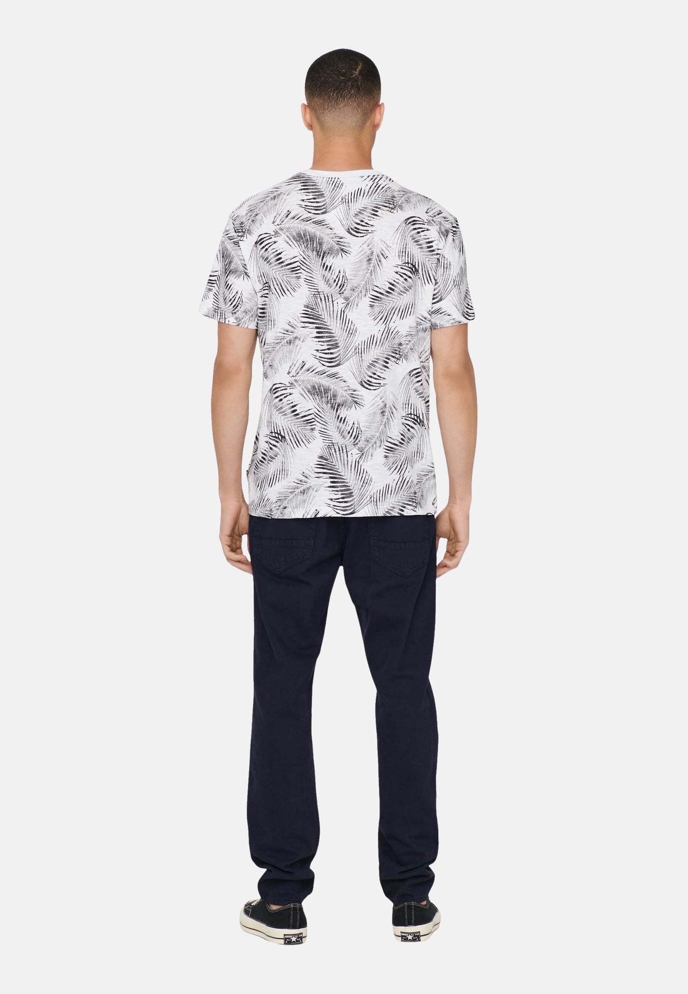 Only & Sons Perry Life Reg Leaf AOP Kurzarmshirt