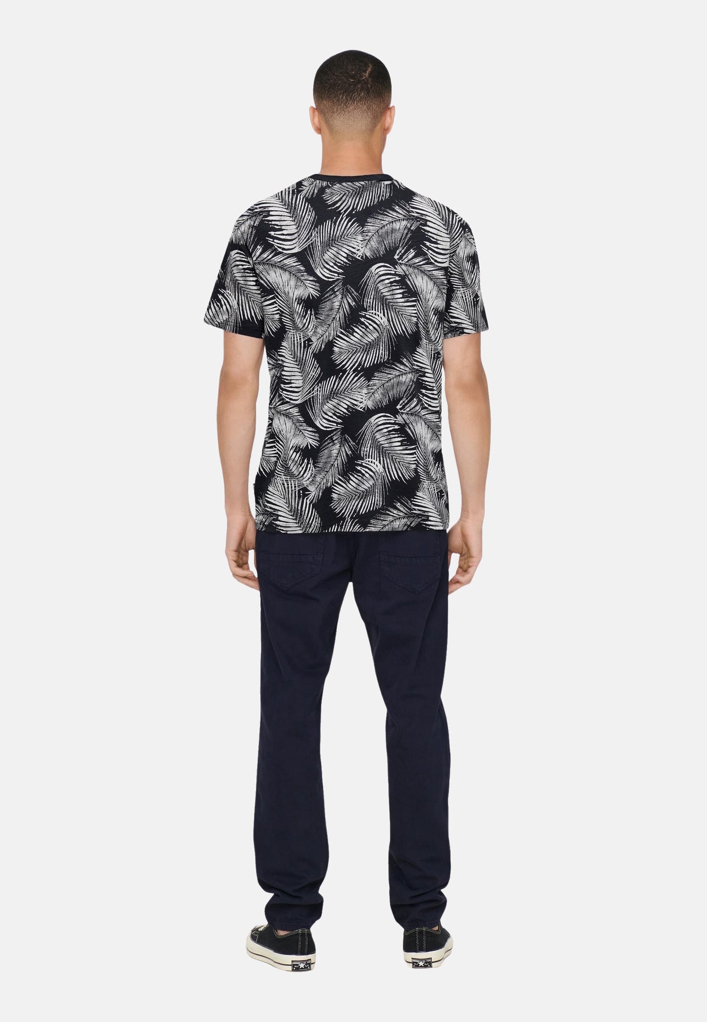 Only & Sons Perry Life Reg Leaf AOP Kurzarmshirt