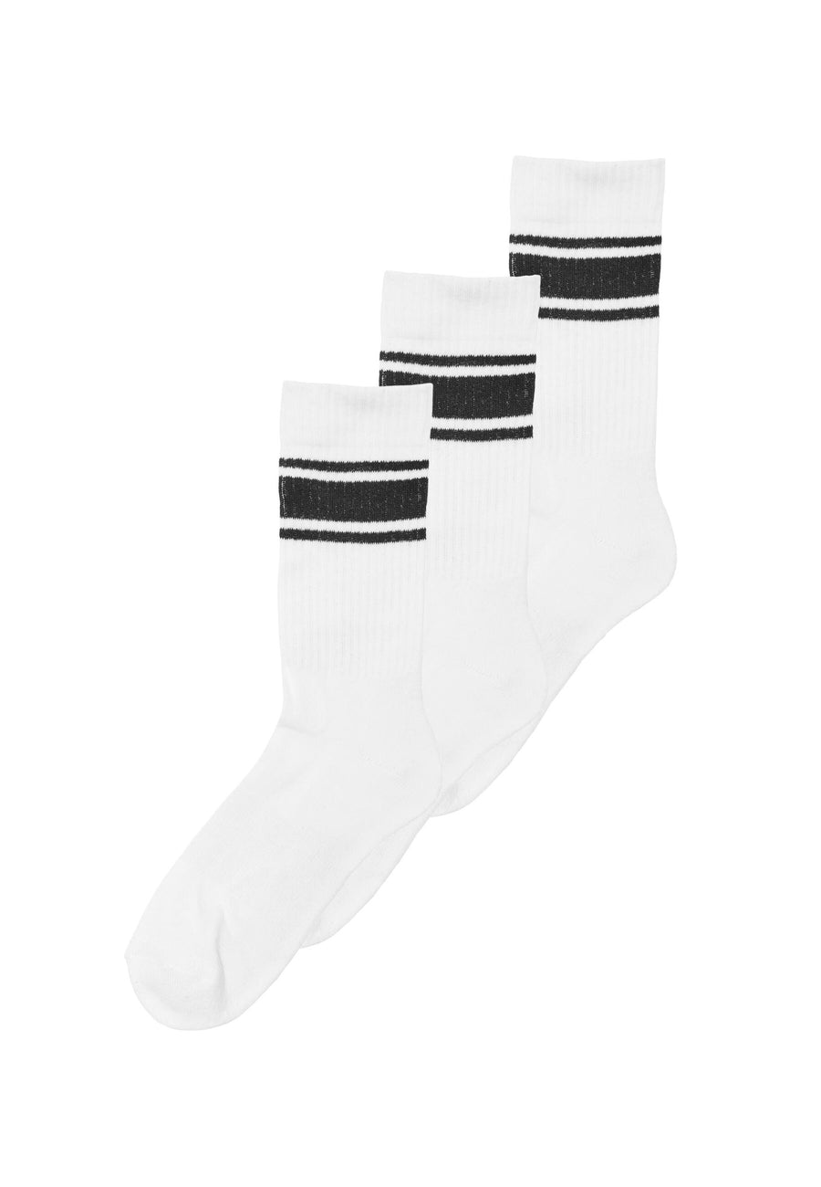 Only & Sons Rody 3 Stripe Tennissocken Dreierpack