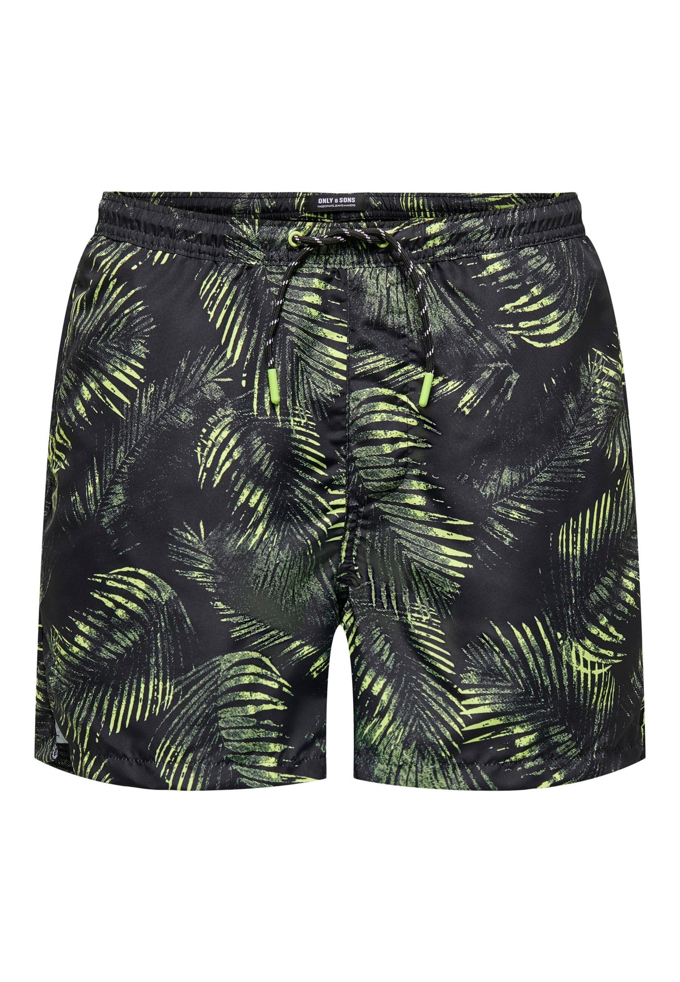 Only & Sons Ted Life Leafes Swimshorts mit Tunnelzug