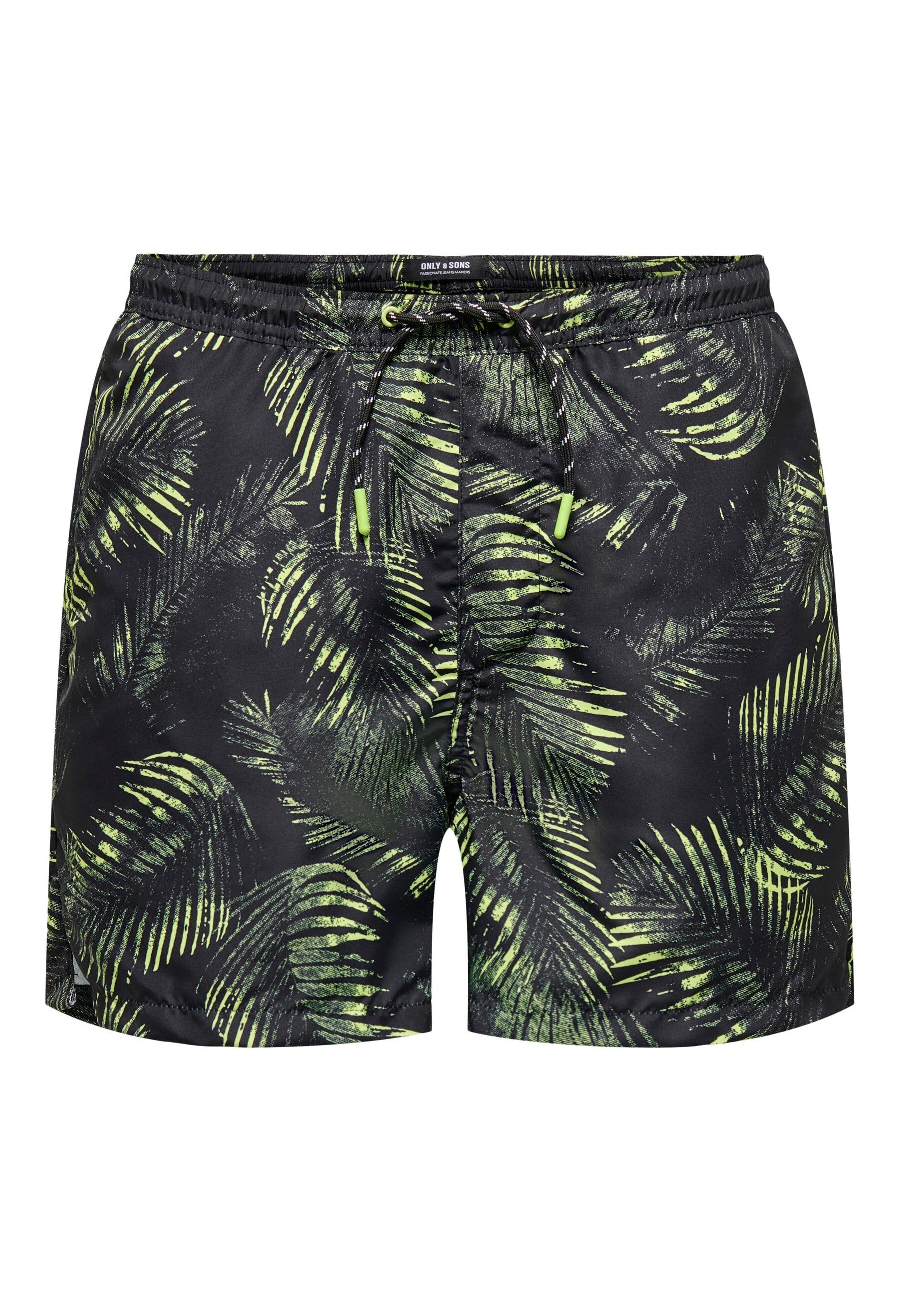Only & Sons Ted Life Leafes Swimshorts mit Tunnelzug