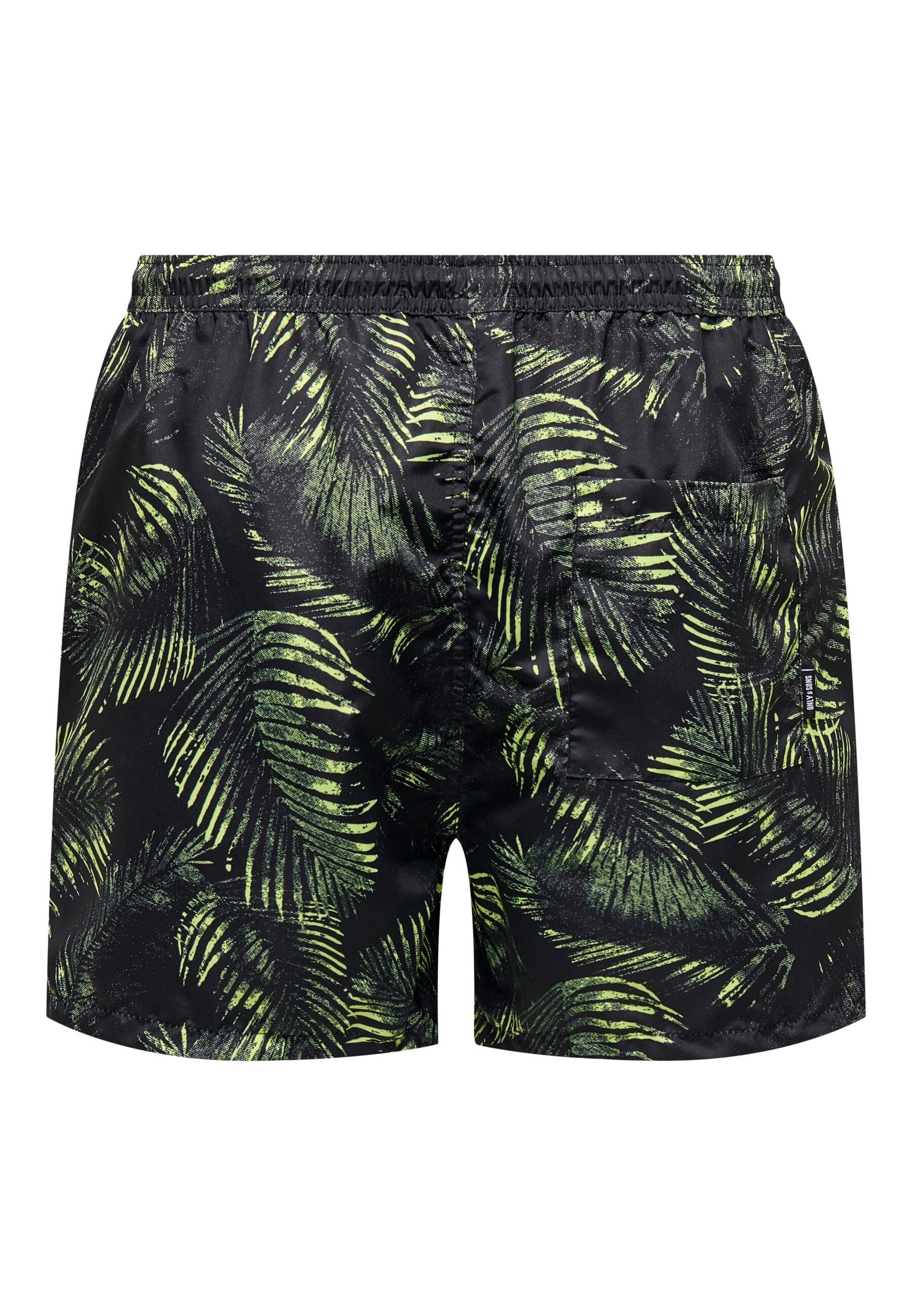 Only & Sons Ted Life Leafes Swimshorts mit Tunnelzug