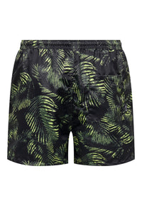 Only & Sons Ted Life Leafes Swimshorts mit Tunnelzug