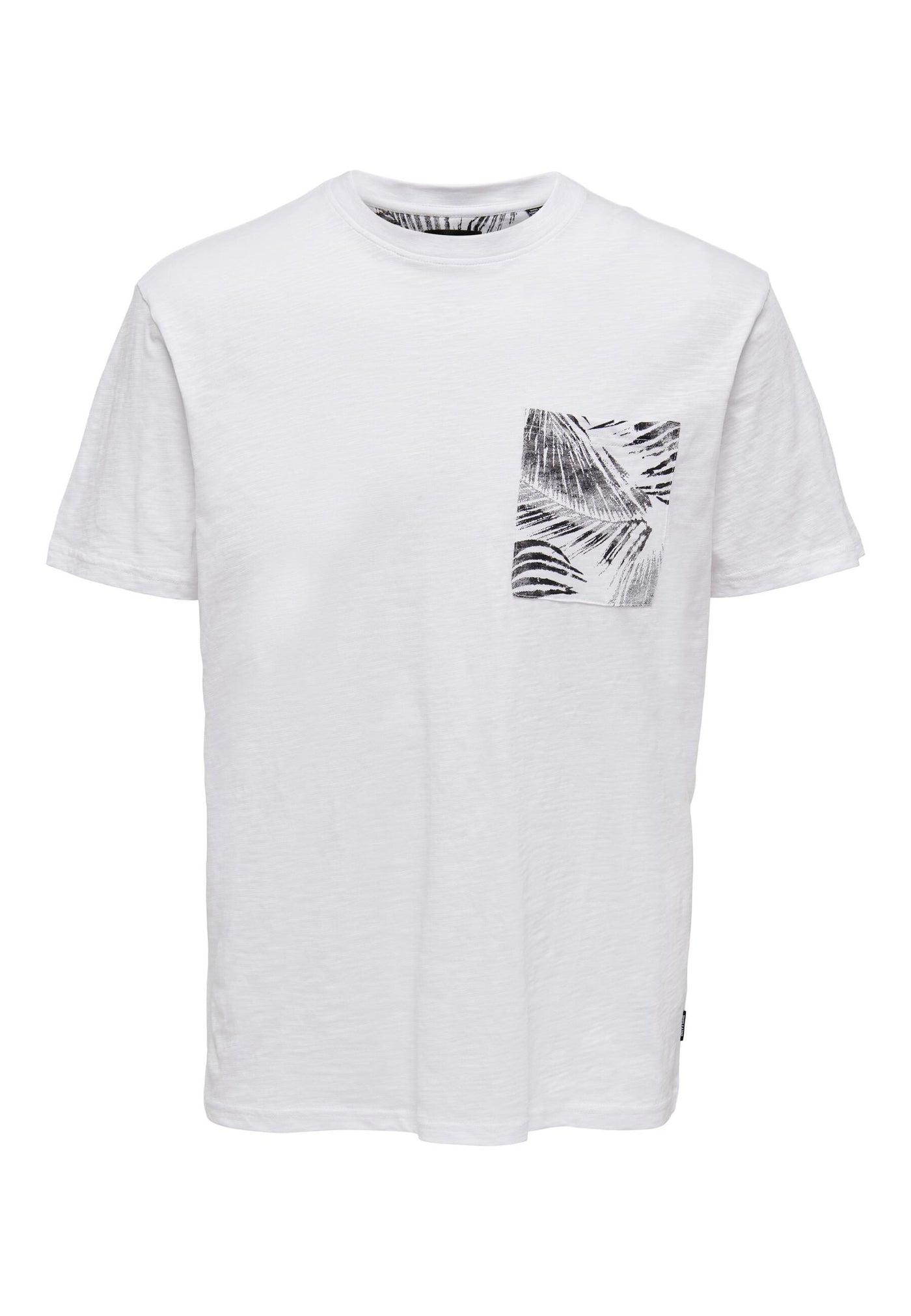 Only & Sons Perry Life Reg Leaf Kurzarmshirt mit Brusttasche