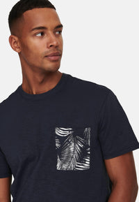 Only & Sons Perry Life Reg Leaf Kurzarmshirt mit Brusttasche