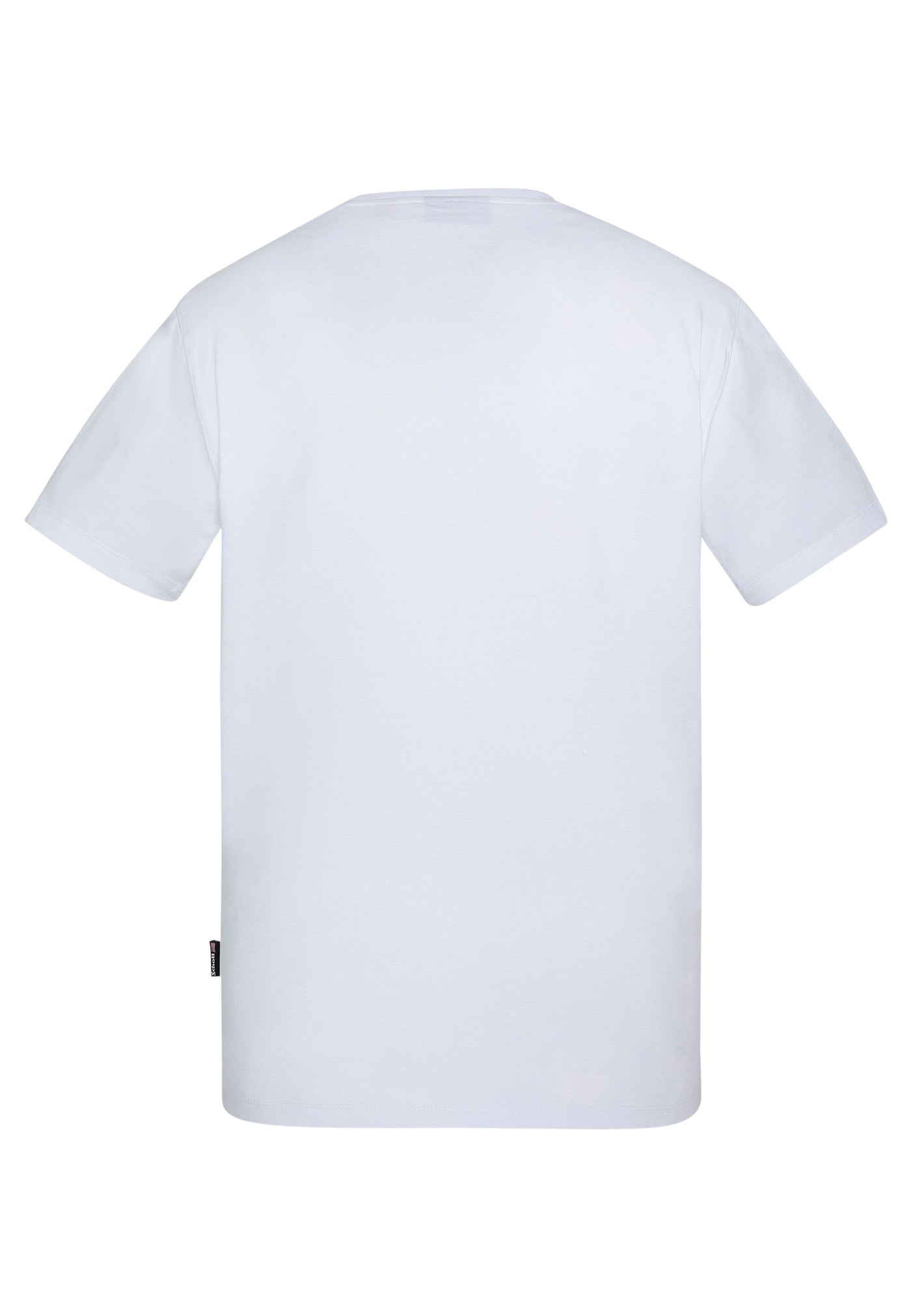 Schott Kurzarmshirt mit Rundhalsausschnitt und Front-Print